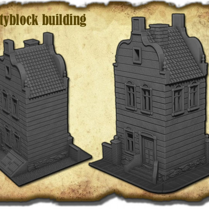 Printable Cityblocks - Complete set - Buildings's Cover