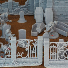 Picture of print of Wrought Iron Fence with Gate (ver. 2) /Terrain/ /Pre-supported/