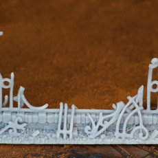 Picture of print of Wrought Iron Fence with Gate (ver. 2) /Terrain/ /Pre-supported/