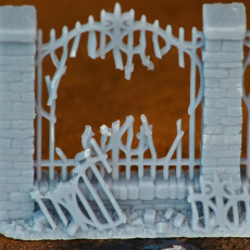 Picture of print of Wrought Iron Fence with Gate (ver. 3) /Terrain/ /Pre-supported/