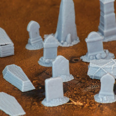 Picture of print of Coffins /Terrain/ /Pre-supported/