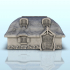 Medieval house with carved door 7 - Hobbit medieval scenery terrain wargame image