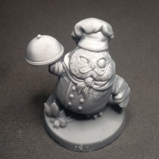 Picture of print of Owlkin Chef 1A Miniature - Pre-Supported