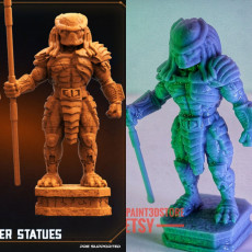 Picture of print of ANCIENT SKULL HUNTER STATUES