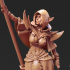 Drow Cleric Pose 3 - 4 Variants and 2 Pinups image
