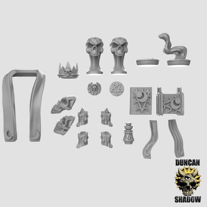 $4.00Cultist Kit Bashing parts (pre supported)