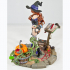 Hazel The Pumpkin Witch - 75mm Pin Up (Presupported) print image