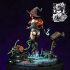 Hazel The Pumpkin Witch - 75mm Pin Up (Presupported) image