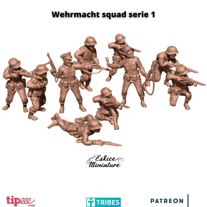 $9.99Wehrmacht squad serie 1 - 28mm