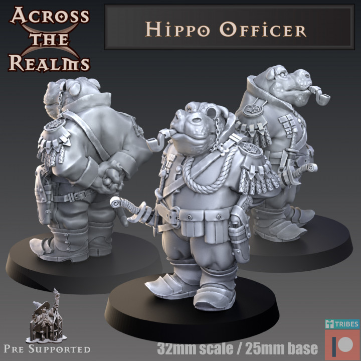 Hippo Officer's Cover