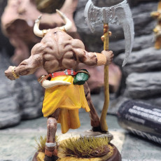 Picture of print of Gherca, Minotaur Barbarian