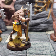Picture of print of Gherca, Minotaur Barbarian