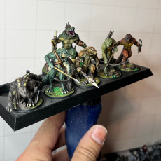 Picture of print of Lizardfolk Warband - Book of Beasts - Tabletop Miniatures (Pre-Supported)