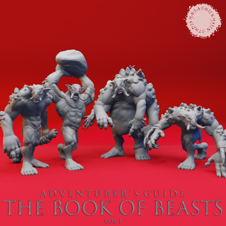 Troll Warband - Book of Beasts - Tabletop Miniatures (Pre-Supported)'s Cover