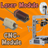 Modular 2in1 Lasercutter + CNC from 3D Printer image