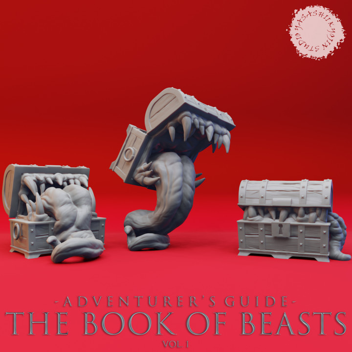 Mimic Bundle - Book of Beasts - Tabletop Miniatures (Pre-Supported)'s Cover
