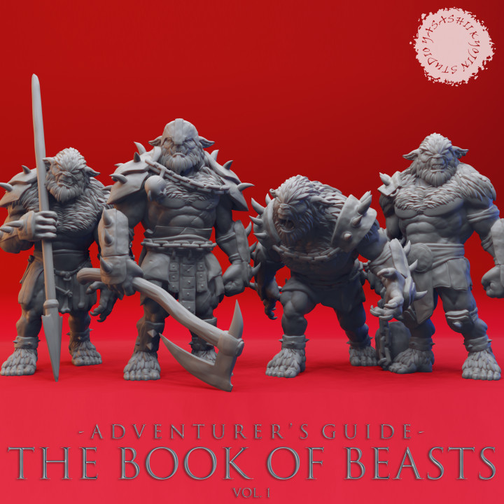 Bugbear Warband - Book of Beasts - Tabletop Miniatures (Pre-Supported)'s Cover