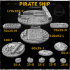Pirate Ship Base Toppers image