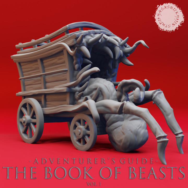 Mimic Wagon - Book of Beasts - Tabletop Miniatures (Pre-Supported)'s Cover