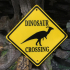 Dinosaur Crossing Sign image