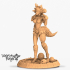 Femme Fatale Issue #001: Moxie the Brutale [ Female Tiefling Barbarian Pinup Miniature ] image