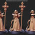 Drow Cleric Pose 4 - 4 Variants and 2 Pinups image