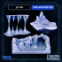 Ice cave, Stalactite trap and Crystal key -  FREEZING DARKNESS - MASTERS OF DUNGEONS QUEST image
