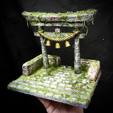 Picture of print of Japanese Torii Gate - Custom Base For Miniature - Figure