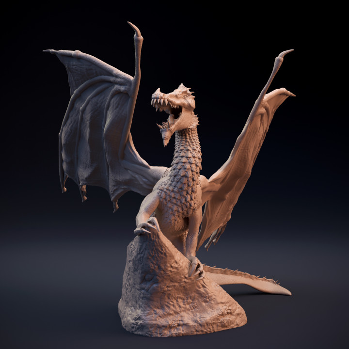 3D Printable Water dragon by Dino and Dog