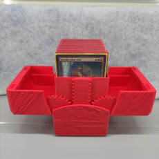 Picture of print of Five Colour Set of 100 Card (Commander) Geared Deck Box with Magnetic Latch