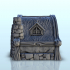 Tiny medieval house with corrugated roof 13 - Medieval scenery terrain wargame image