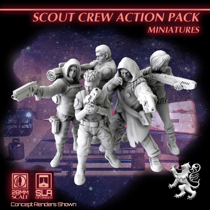 Scout Crew Action Pack Miniatures's Cover