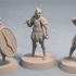 Soldiers of Nemis with Maces (3 unique miniatures) – 3D printable miniature – STL file image