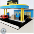 1/64 GAS STATION - HOT WHEELS/DIECASTS DIORAMA image