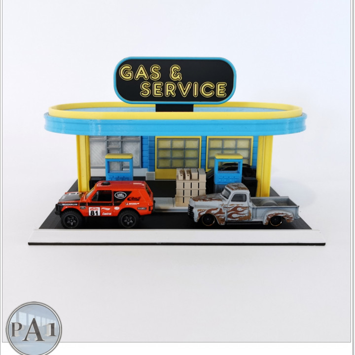 3D file DIORAMA HOT WHEELS 1:64 GARAGE CAR DISPLAY 🥵・3D print