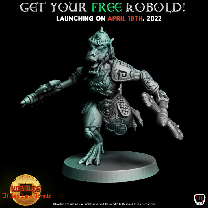 FREE Warrior Kobold; Guardian Of The Temple