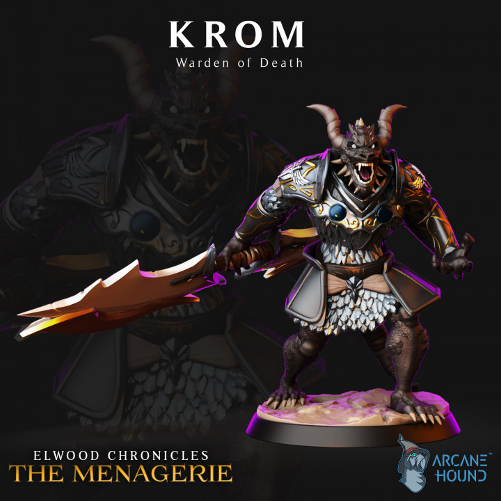 Dragonborn Warrior Krom - Pre-Supported's Cover