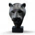 Black Panther Head Sculpture image