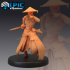 Warrior Monk Female Running / Samurai / Sword Fighter / Japanese Dynasty image