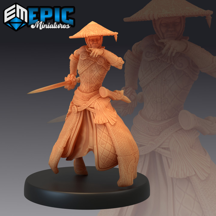 $3.90Warrior Monk Female Running / Samurai / Sword Fighter / Japanese Dynasty