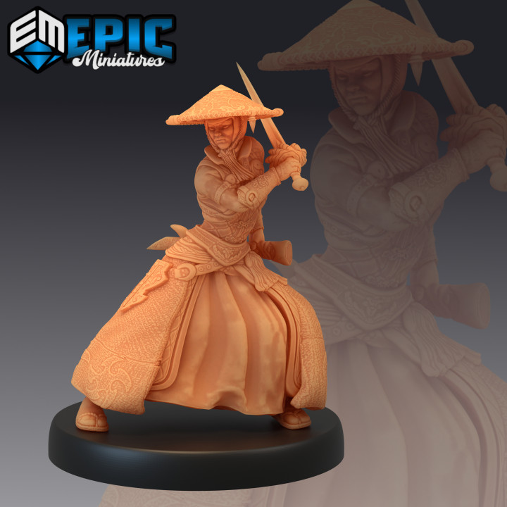 $3.90Warrior Monk Female Fighting / Samurai / Sword Fighter / Japanese Dynasty