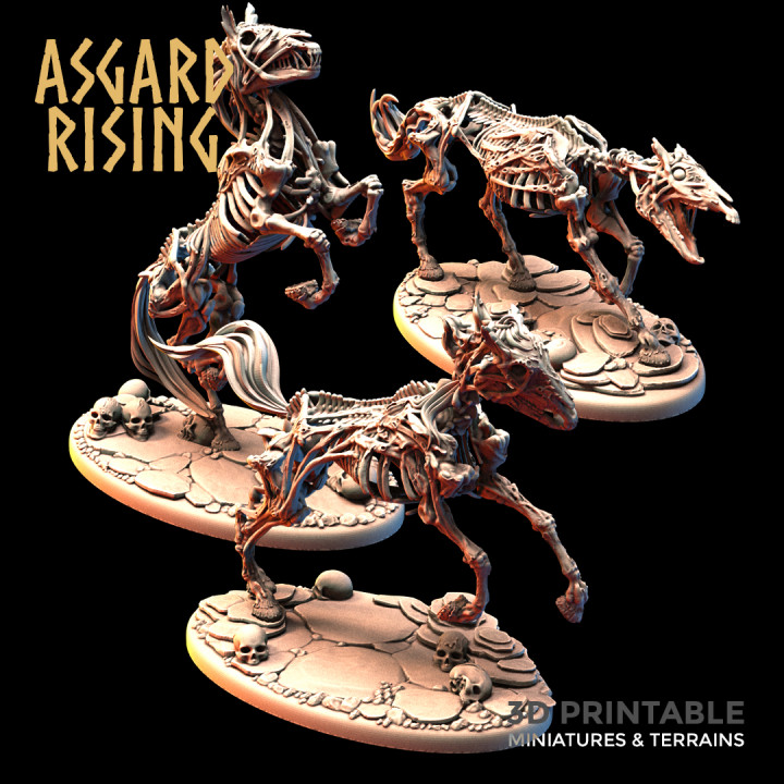 Druagr Skeleton Horses /EasyToPrint/ /Pre-supported/'s Cover