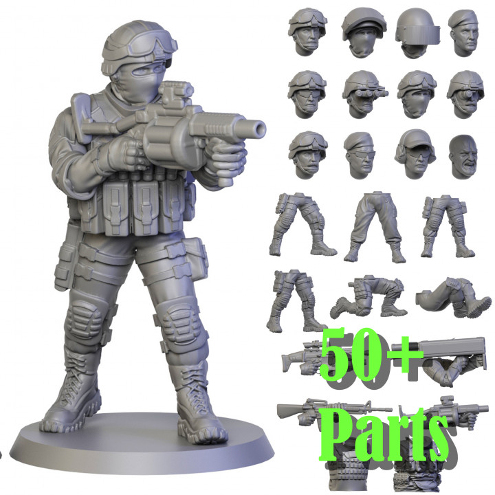 Army Soldiers Constructor 50+ parts's Cover