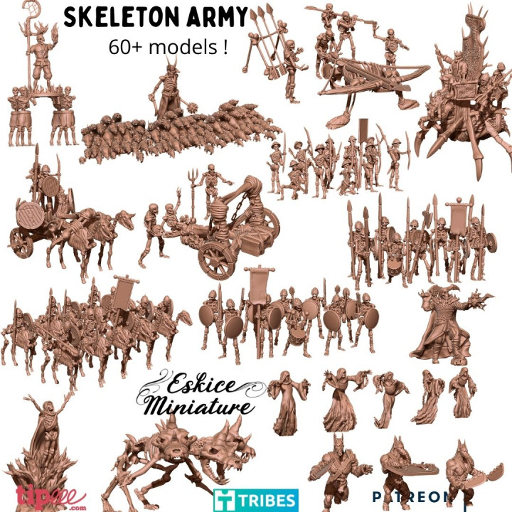 $50.00Skeleton Army 60+ models - 28mm