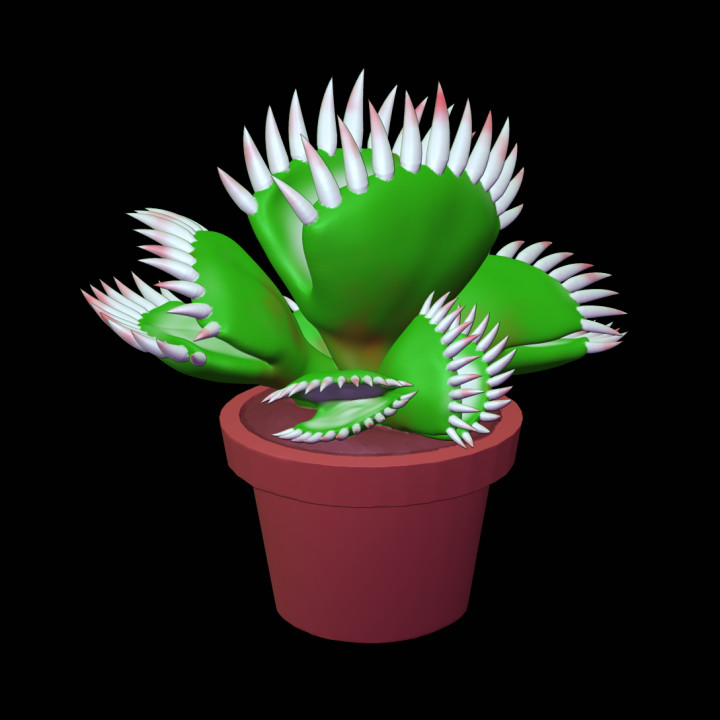 Potted Carnivorous Plant (low poly)