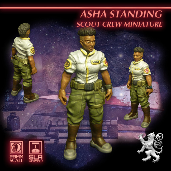 Asha Standing - Scout Crew Miniatures's Cover