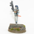 SCI-FI Miniature women soldier (Model 13) print image