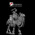 Mongol drummer on camel image