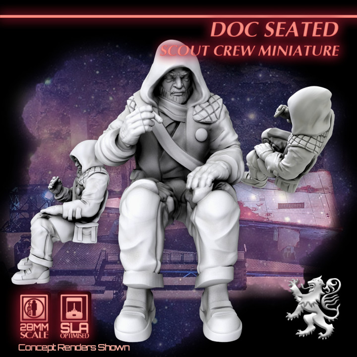 Doc Seated - Scout Crew Miniature's Cover
