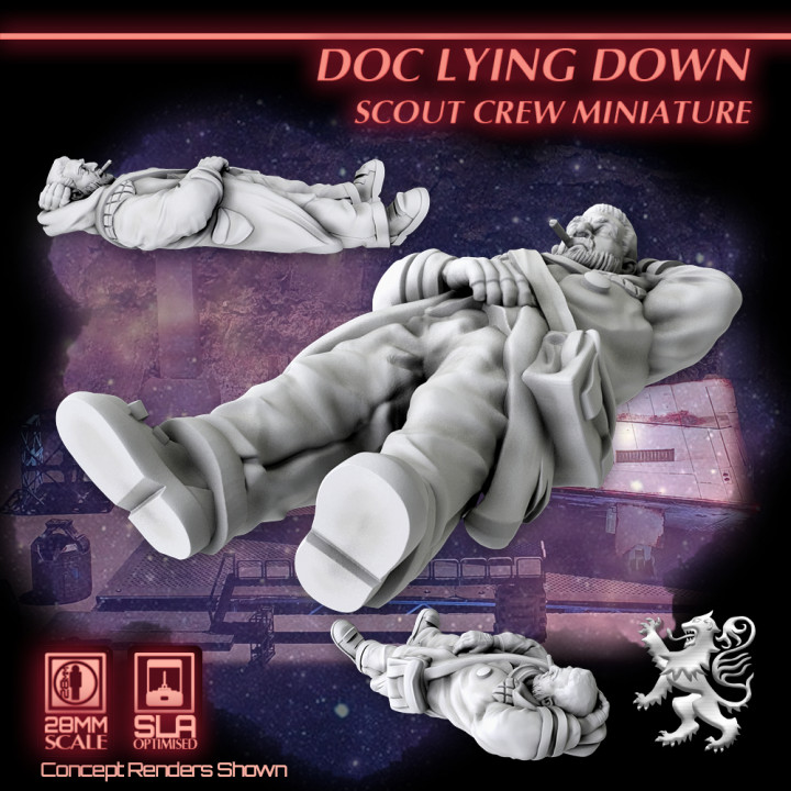 $3.95Doc Lying Down - Scout Crew Miniature
